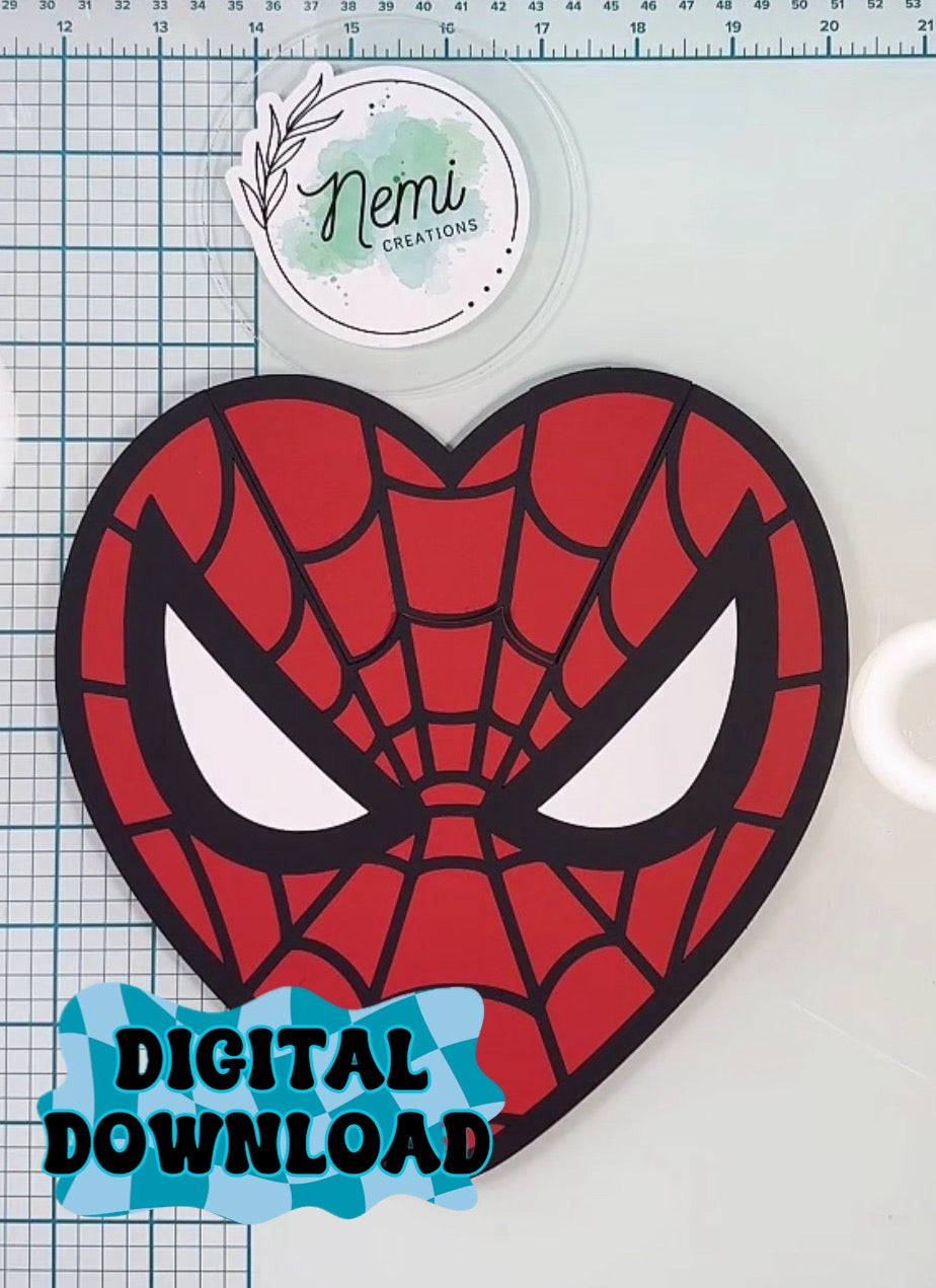 Spidey Heart Money Card DIGITAL SVG FILES