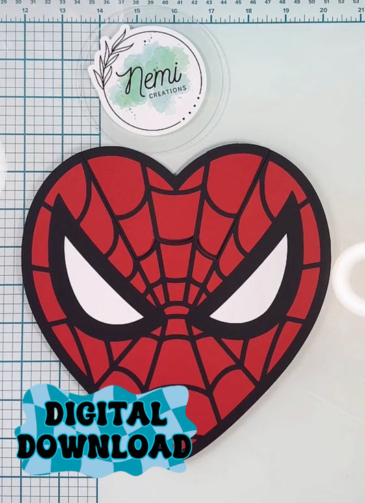 Spidey Heart Money Card DIGITAL SVG FILES