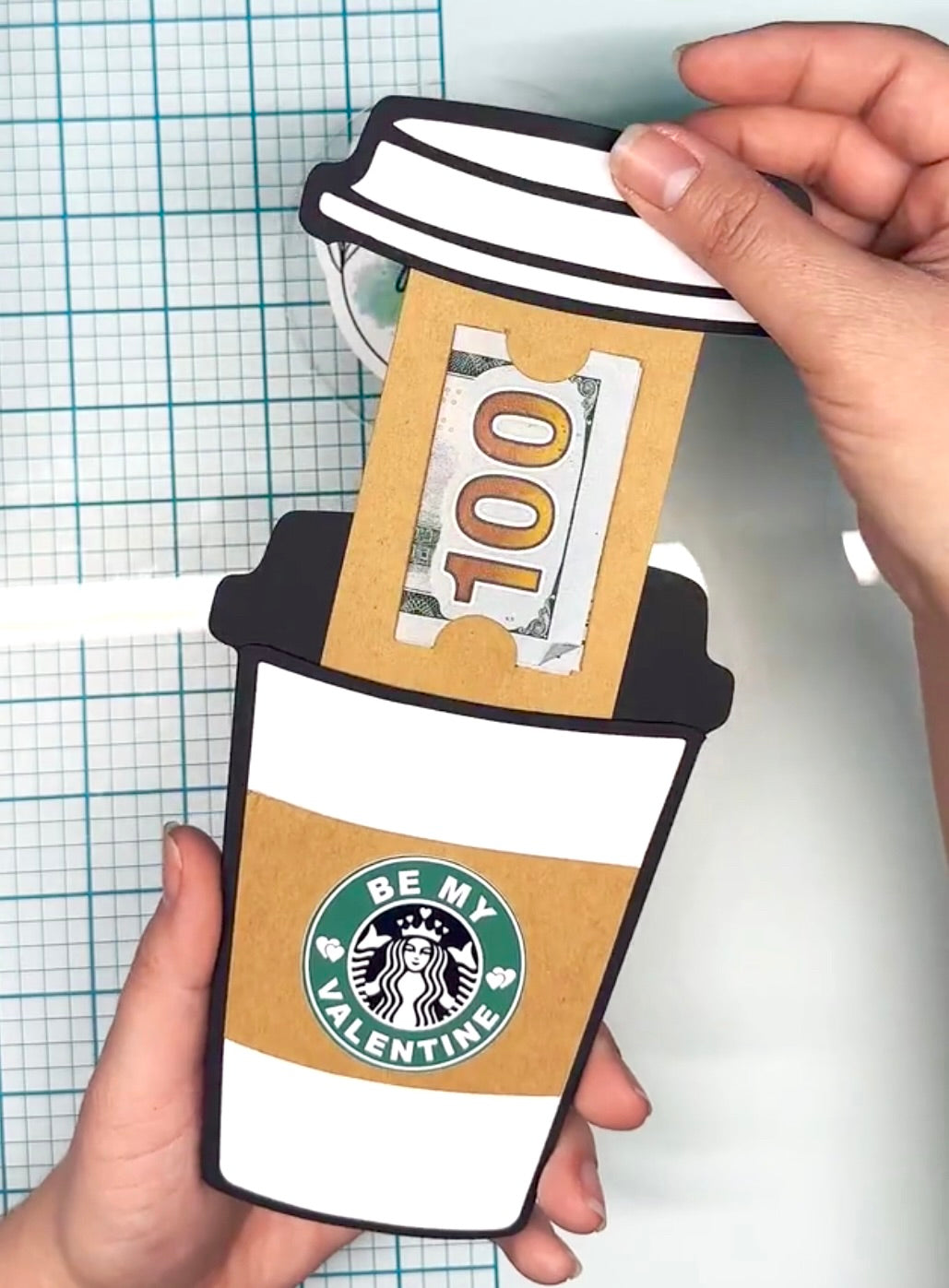 Tarjeta de dinero para cuaderno de composición