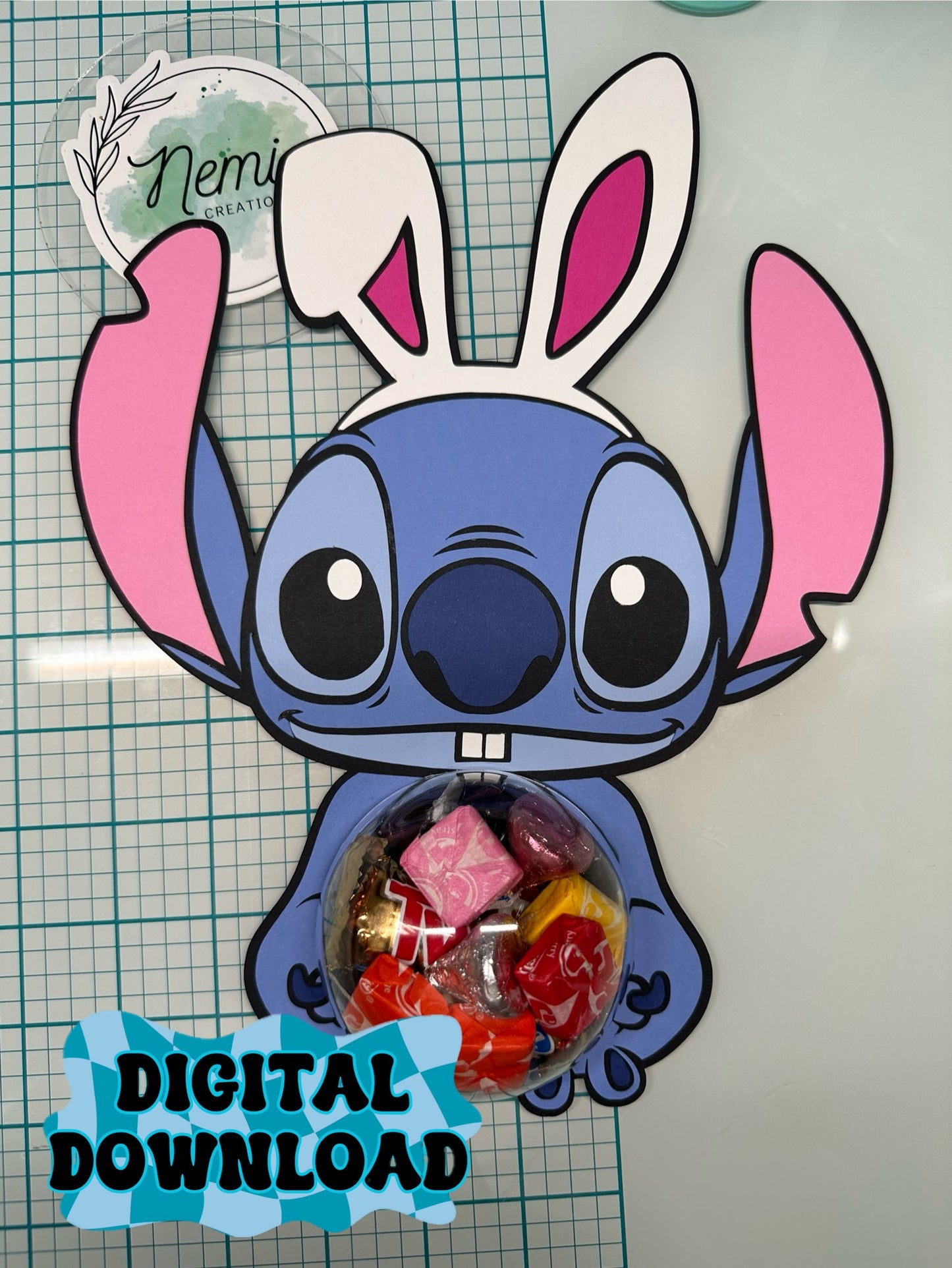 Bunny Alien Candy Dome DIGITAL SVG FILES – Nemi Creations