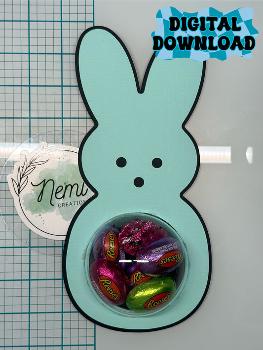 Bunny Peep Candy Dome DIGITAL SVG FILES