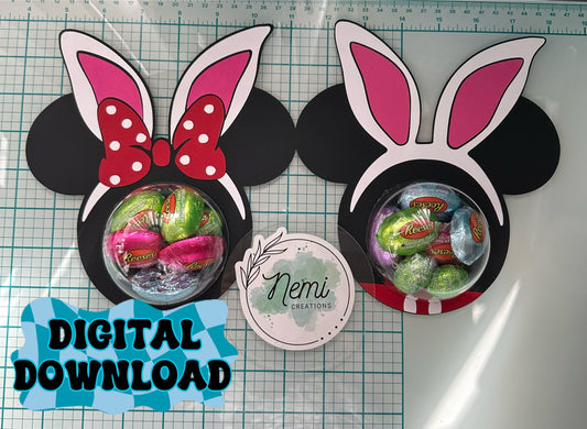 Mr and Mrs Mouse Bunny Dome DIGITAL SVG FILES BUNDLE
