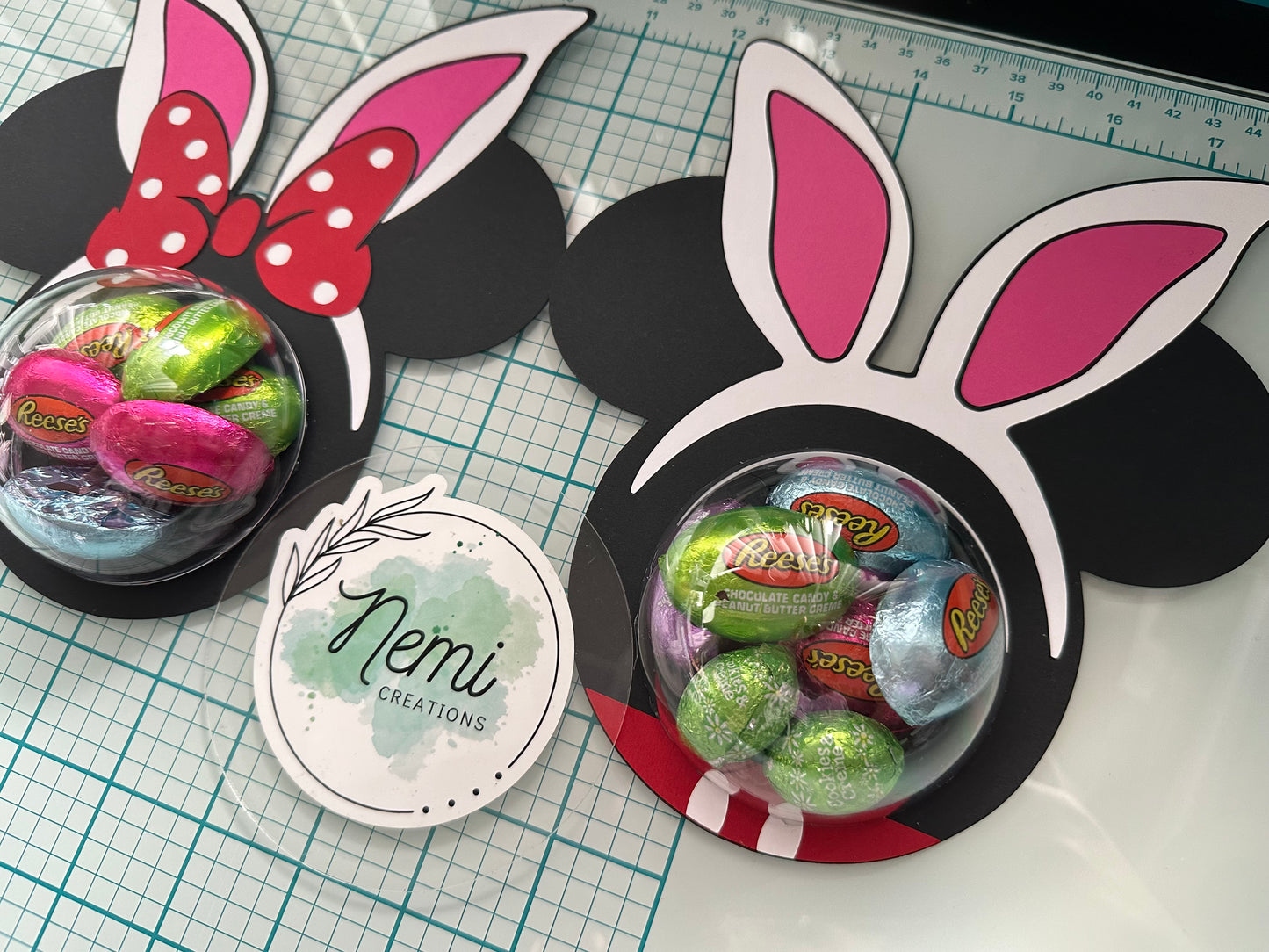 Mr and Mrs Mouse Bunny Dome DIGITAL SVG FILES BUNDLE