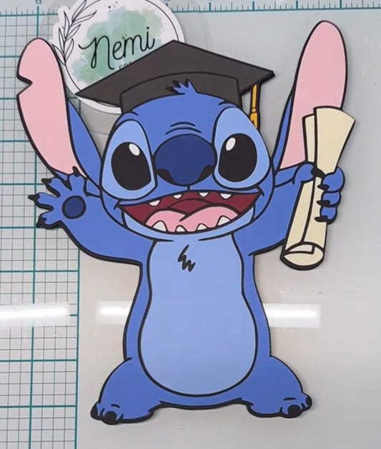 Blue Alien Grad Money Card