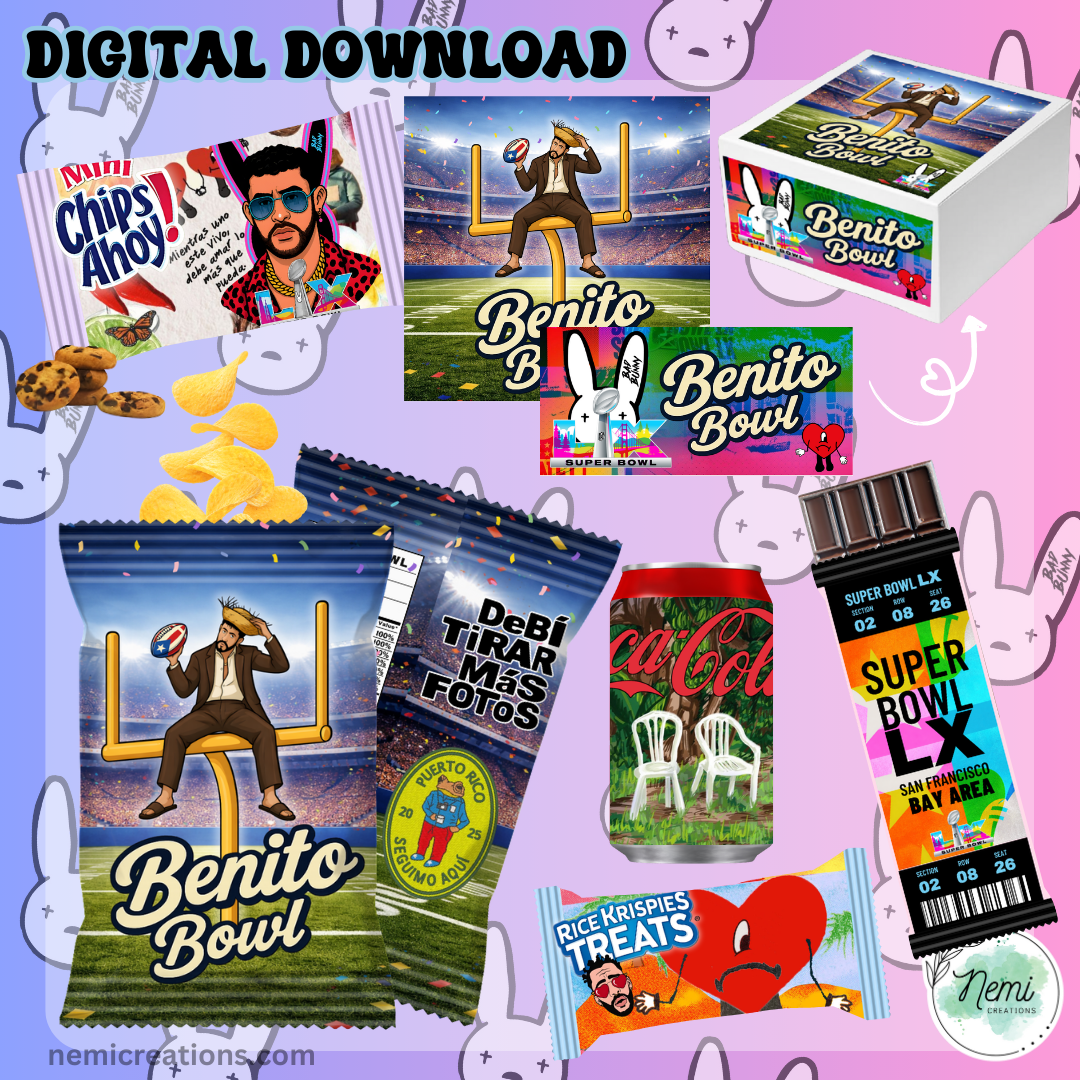 Benito Bowl Digital Bundle (Not Editable)