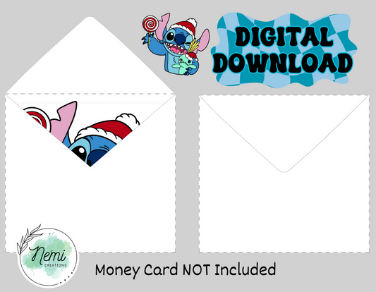 Envelope for Stitch Christmas Lolly DIGITAL FILE