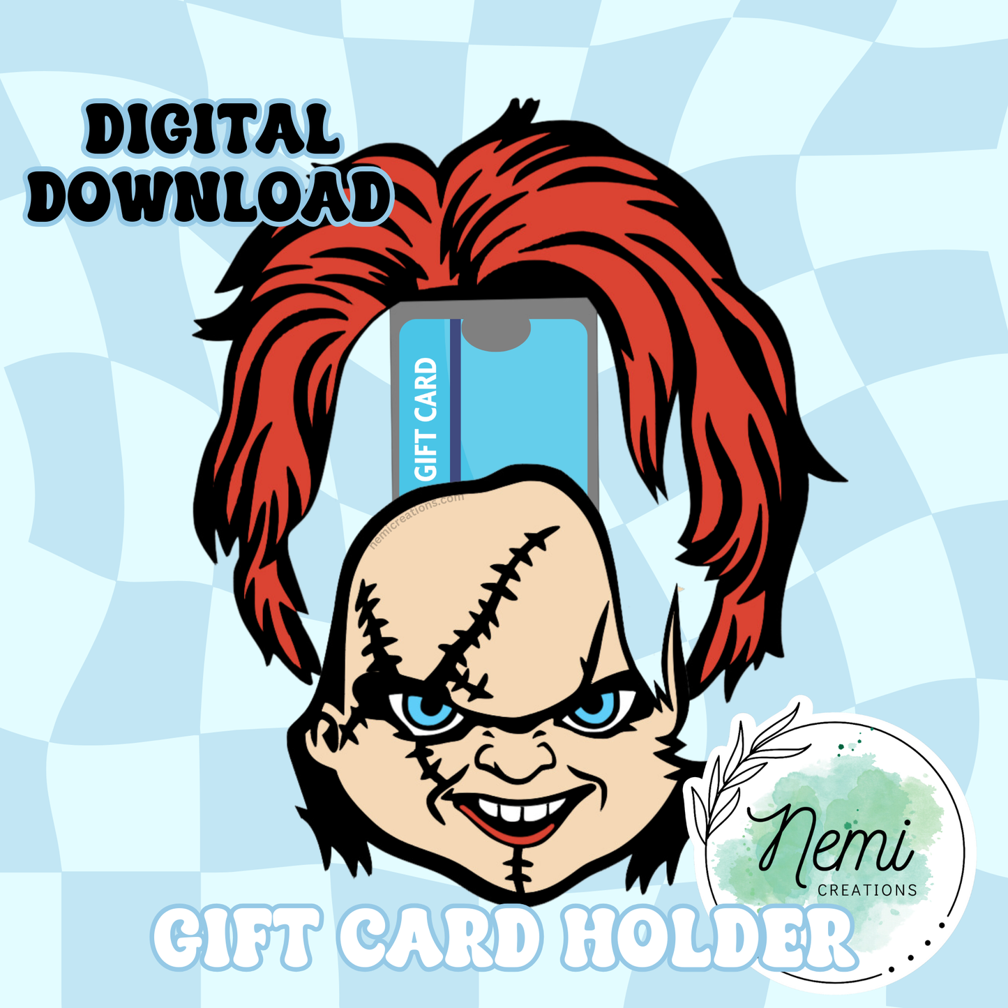 Chucky Money Card DIGITAL SVG FILES