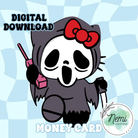 HK Ghostface Card DIGITAL SVG FILES