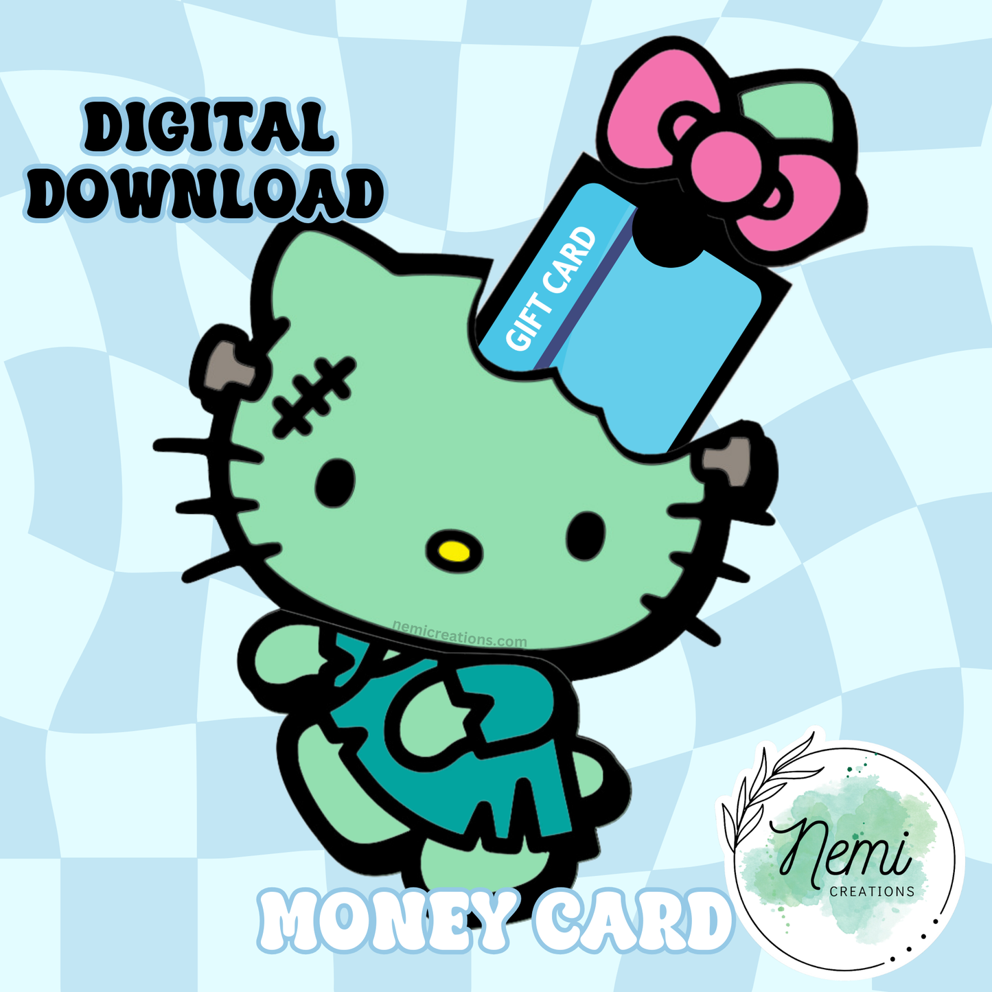 HK Frankenstein Money Card DIGITAL SVG FILES