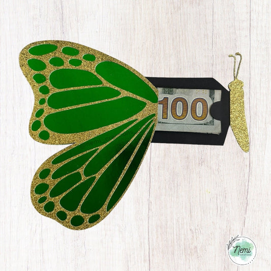Butterfly Money Card DIGITAL SVG FILES