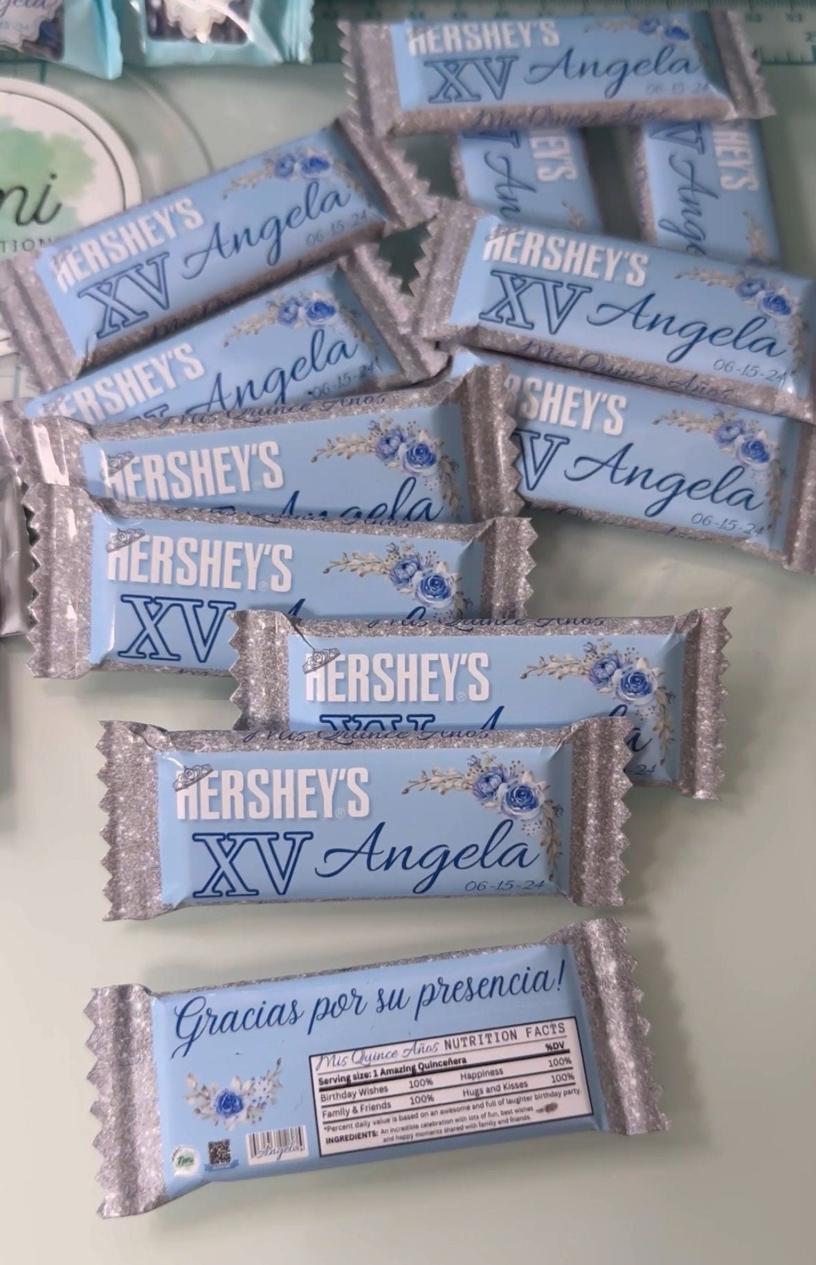 Mini Snack Size Chocolate Bar Wrapper Template, Canva Editable