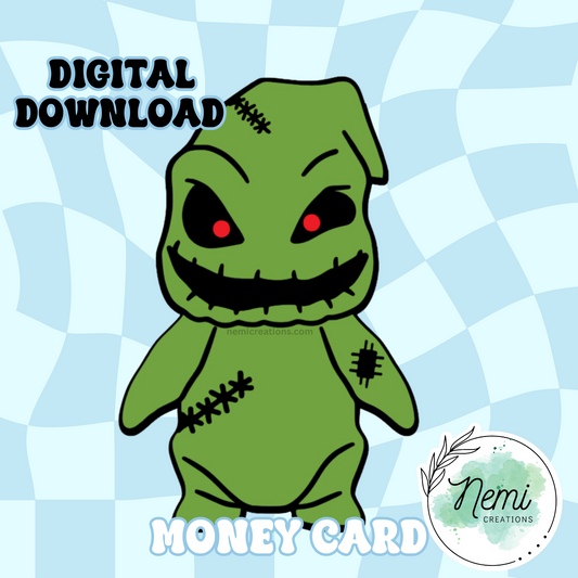Oogie Boogie Money Card DIGITAL SVG FILES